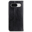 Flipové puzdro pre Google Pixel 8A, Split Leather, čierne