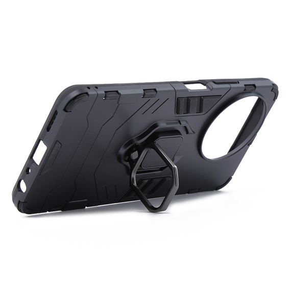 Obal na mobil pre Realme 11 5G, Kickstand Ring, čierne