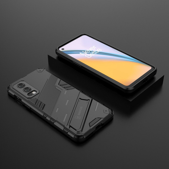 Puzdro pre OnePlus Nord 2 5G, Military kickstand, modré