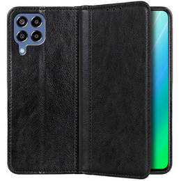 Obal na mobil pre Samsung Galaxy M33 5G, Wallet Litchi Leather, čierne