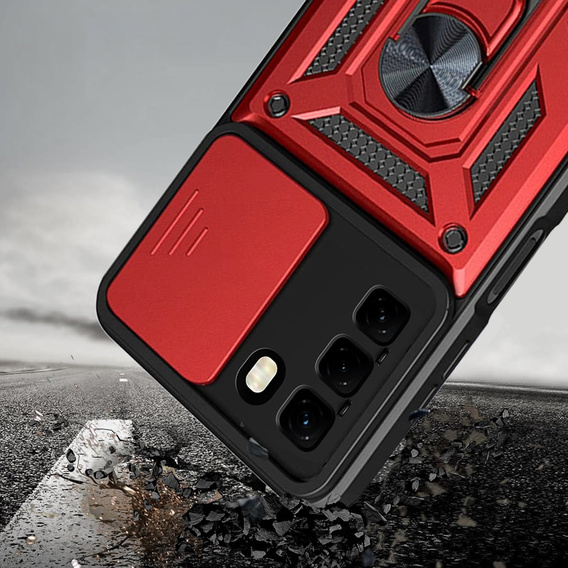 Obal na mobil pre Infinix Hot 50 Pro+ 4G, CamShield Slide, červené