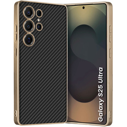 Puzdro pre Samsung Galaxy S25 Ultra, GKK Leather, carbon čierne