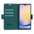 Puzdro pre Samsung Galaxy A25 5G, ERBORD Glossy Litchi, flipová peňaženka, zelený