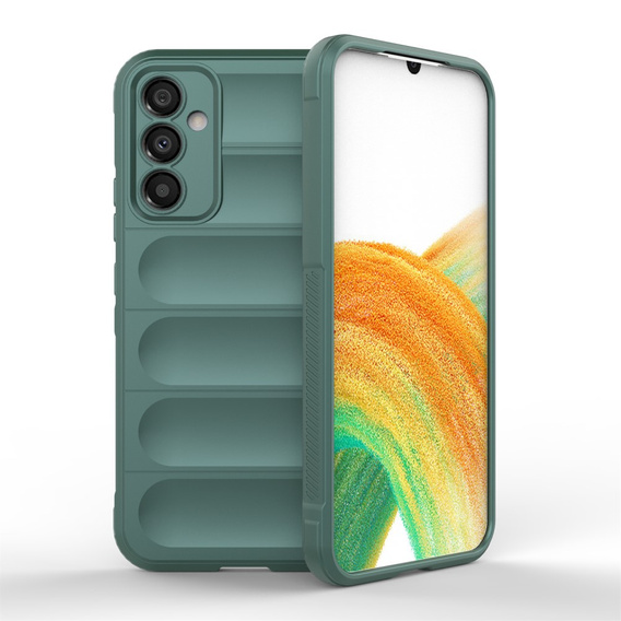 Obal na mobil pre Samsung Galaxy A34 5G, Gaming Shockproof, zelený