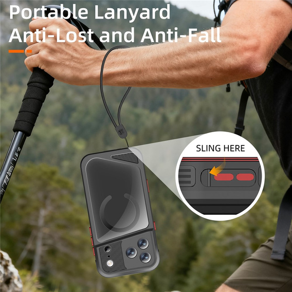 Vodotesné puzdro SHELLBOX GTM IP68 s MagSafe pre iPhone 17 Pro Max