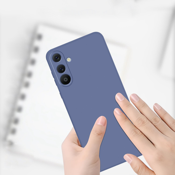 Obal na mobil pre Samsung Galaxy A36 5G, Silicone Lite, tmavomodré