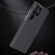 Puzdro pre Samsung Galaxy S23 Ultra, Aramid Fiber Cover, čierne