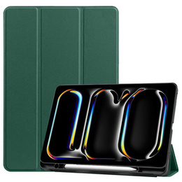 Puzdro pre iPad Pro 11 2024, Smartcase s priestorom pre stylus, zelený