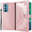 Klapkové puzdro pre Motorola Edge 30, Mandala, ružové