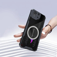 Puzdro pre ASUS ROG Phone 8 Pro, s magnetickým štítkom, transparentné / čierne