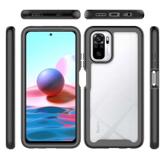 Puzdro pre Xiaomi Redmi Note 10 / 10S, Shockproof, s fóliou, modré