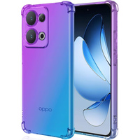 Puzdro pre Oppo Reno 13, Gradient Dropproof, Fialová / modrá