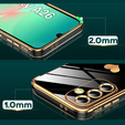 Puzdro pre Samsung Galaxy A26, Electro heart, čierne + sklo 9H