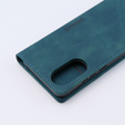 Puzdro pre Oppo A78 4G, ERBORD Vintage, peňaženka s chlopňou, modré