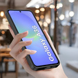 Puzdro pre Samsung Galaxy A36, Silicone Heart, čierne + tvrdené sklo 9H