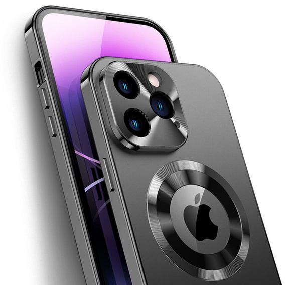 Puzdro pre iPhone 13 Pro Max, Dual Glass, pre Magsafe, čierne