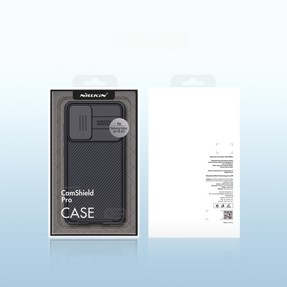 Puzdro pre Samsung Galaxy S21 FE, pancierované Nillkin, CamShield Pro, čierne