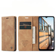 CASEME puzdro pre Samsung Galaxy M33 5G, Leather Wallet Case, hnedé