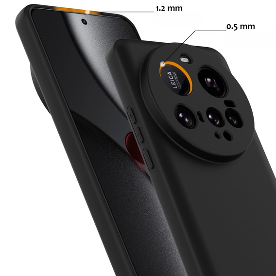 Obal na mobil pre Xiaomi 15 Ultra, Silicone MagSafe, čierne