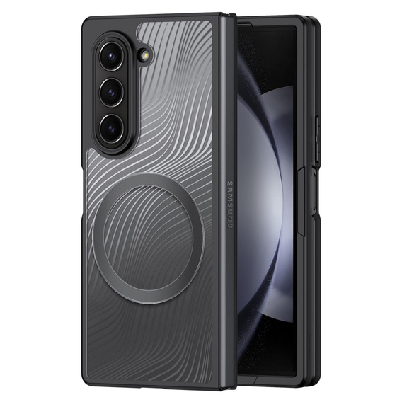 Puzdro DuxDucis pre Samsung Galaxy Z Fold6 5G, Aimo Case, pre MagSafe, transparentné / čierne
