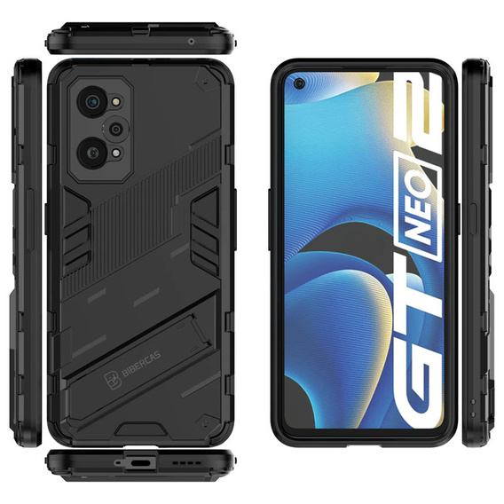 Puzdro pre Realme GT 2 5G / GT Neo 2 / GT Neo 3T, Military kickstand, modré