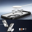 Puzdro pre Samsung Galaxy S25 Ultra, Kickstand Matt Case, pre MagSafe, čierne