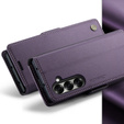 CASEME Litchi Wallet flipové puzdro pre Samsung Galaxy Z Fold7 5G