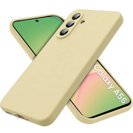 Obal na mobil pre Samsung Galaxy A56 5G, Silicone Lite, béžové