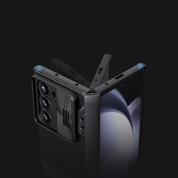 Puzdro pre Samsung Galaxy Z Fold6 5G, pancierované Nillkin, CamShield Pro, čierne