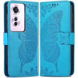 Klapkové puzdro pre Oppo Reno 11F 5G, Butterfly, modré