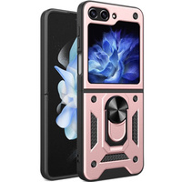 Pancierované obal na mobil pre Samsung Galaxy Z Flip5 5G, Nox Case Ring, ružové rose gold