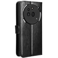 Klapkové puzdro pre Nothing Phone 3A Pro, Crazy Horse Wallet, čierne
