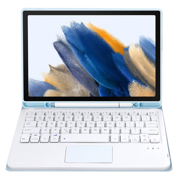 Puzdro + klávesnica Samsung Galaxy Tab A8 10.5 X200 / X205, Touchpad, modré
