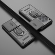 Puzdro pre OnePlus 12 5G, KickStand Camera Lens, čierne
