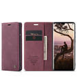 CASEME puzdro pre Huawei P30 Pro, Leather Wallet Case, bordové