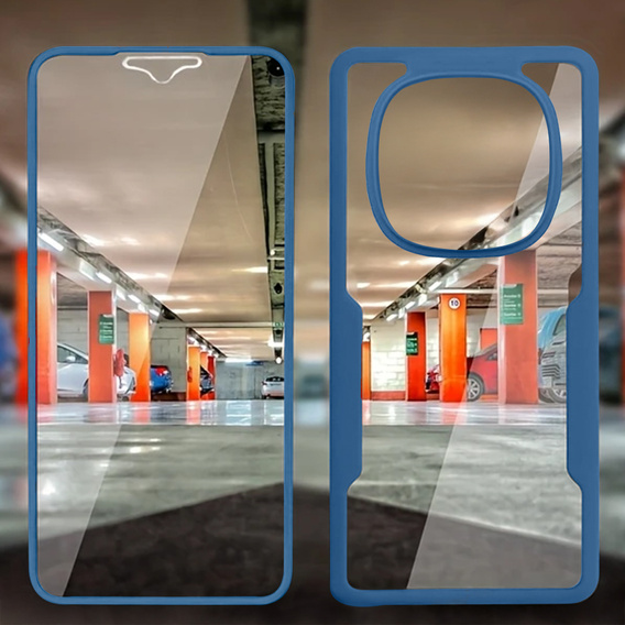 Puzdro pre Xiaomi Redmi Note 14 Pro 5G, Shockproof, s fóliou, tmavomodré