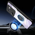 Puzdro pre Xiaomi Poco M7 Pro 5G, s magnetickým štítkom, transparentné / čierne