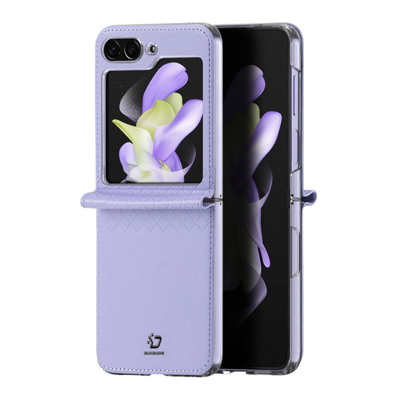 Puzdro Dux Ducis pre Samsung Galaxy Z Flip5 5G, Bril, fialové