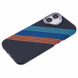 Puzdro pre iPhone 16, Carbon Fiber MagSafe, tmavomodré
