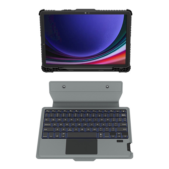 Puzdro + klávesnica Galaxy Tab S9, NILLKIN Bumper Pen Slot, čierne