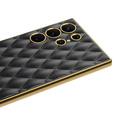 Puzdro pre Samsung Galaxy S24 Ultra, Leather Rhombus, čierne