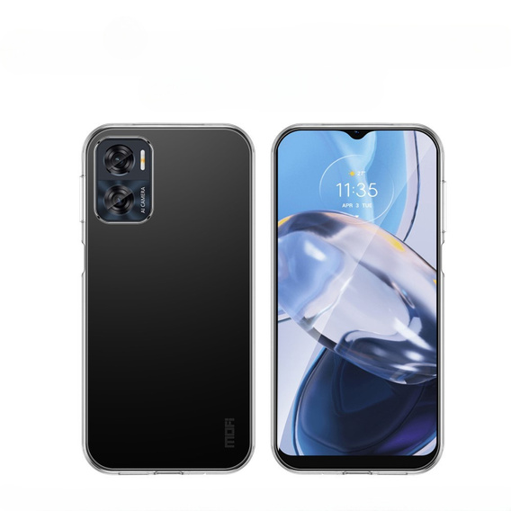 Puzdro MOFI pre Motorola Moto E22i / Moto E22, tenké, priehľadné
