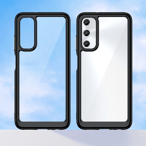 Obal na mobil pre Samsung Galaxy A05s 4G, Fusion Hybrid, transparentné / čierne