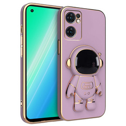 Obal na mobil pre Oppo Reno 7 5G, Astronaut, fialové