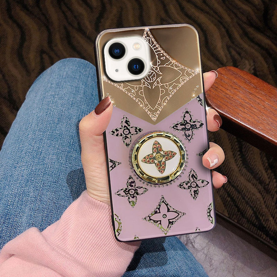 Fashion Obal na mobil pre iPhone 13, fialové