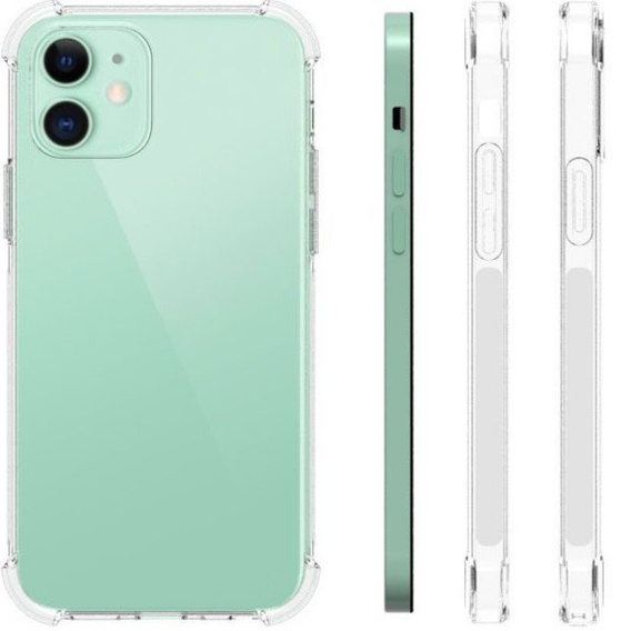 Obal na mobil pre iPhone 12 / 12 Pro, Dropproof, priehľadné