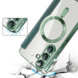 Klapkové puzdro pre Samsung Galaxy A36, RFID Wallet MagSafe CamShield, zelený