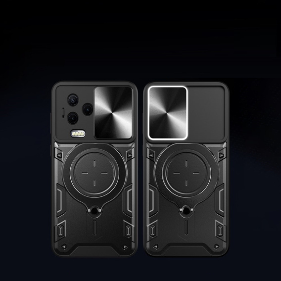 Pancierované puzdro pre Infinix Note 12 2023, CamShield Slide, čierne