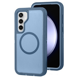 Puzdro s rámom pre Samsung Galaxy S23 FE, pre MagSafe, modré