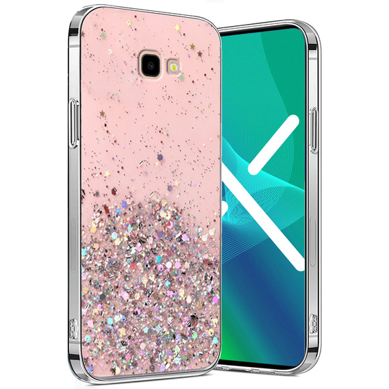 Obal na mobil pre Samsung Galaxy J4 Plus, Glittery, ružové